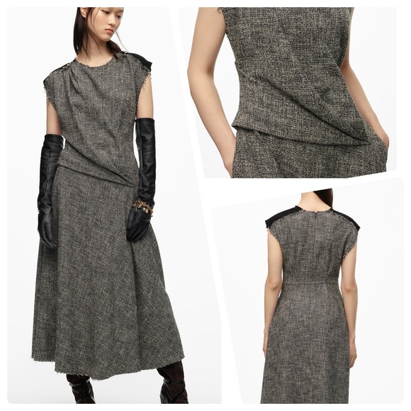 ZARA LIMITED EDITION PLEATED DRESS - Picture 1 of 8